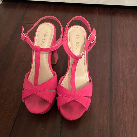 Pink Platform Heels - Picture 3 of 3